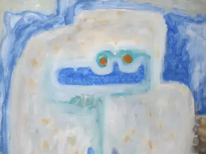 Niet of onleesbaar gesigneerd - Abstracte figuurvorm - Aquarel kopen? Bied vanaf 1!