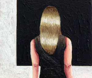 Gerard Boersma - Black Square (Vrouw kijkend naar schilderij van Kazimir Malevich) kopen? Bied vanaf 75!