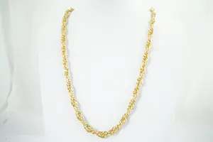 55 - Surinaams 18 Krt geel-gouden gedraaide Jasseron ketting - zwaar! (80+gr) kopen? Bied vanaf 2630!