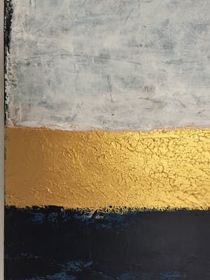 John Foppen - Symphony in Blue + Wh. +Gold........# K 04. XL . GROOT. kopen? Bied vanaf 179!