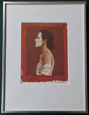 Ans Markus - Zelfportret met wit masker kopen? Bied vanaf 85!