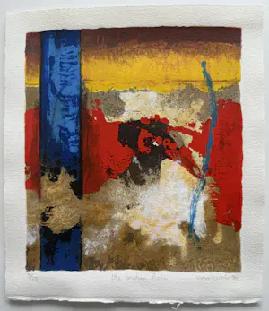 Hans Vanhorck - handgesigneerde zeefdruk | 'The broken chain' | 1996 kopen? Bied vanaf 10!