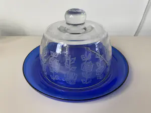 Royal Leerdam - Design glazen botervloot of kaasstolp kopen? Bied vanaf 10!