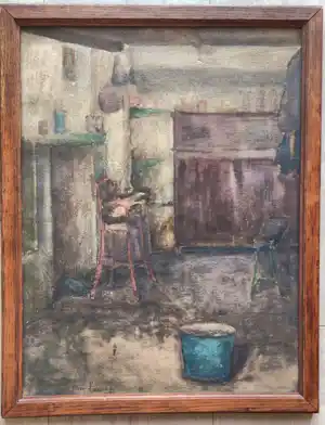 Armand Laureys - Interieur 19e eeuwse kamer verkauft für € 45!