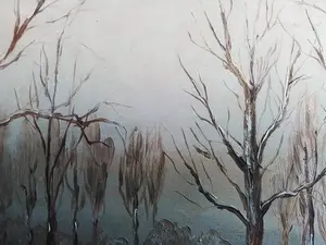 Niet of onleesbaar gesigneerd - Winterzicht aan rivier kopen? Bied vanaf 1!