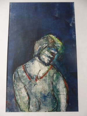 Paul Elshout - Gouache . Titel. Cleo II kopen? Bied vanaf 40!