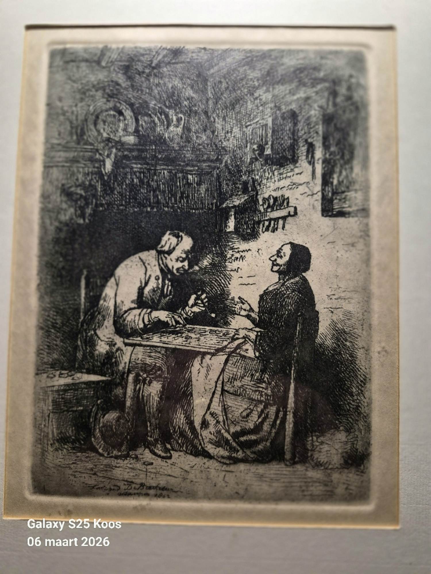 Adrien Ferdinand De Braekeleer - Het Dambord (of Kaartspel) kopen? Bied vanaf 50!