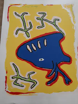 Hetty van der Linden - Zeefdruk, Olifant kopen? Bied vanaf 35!