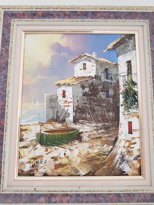 Niet of onleesbaar gesigneerd - 3 schilderijen van belgische kunstenaars kopen? Bied vanaf 1!