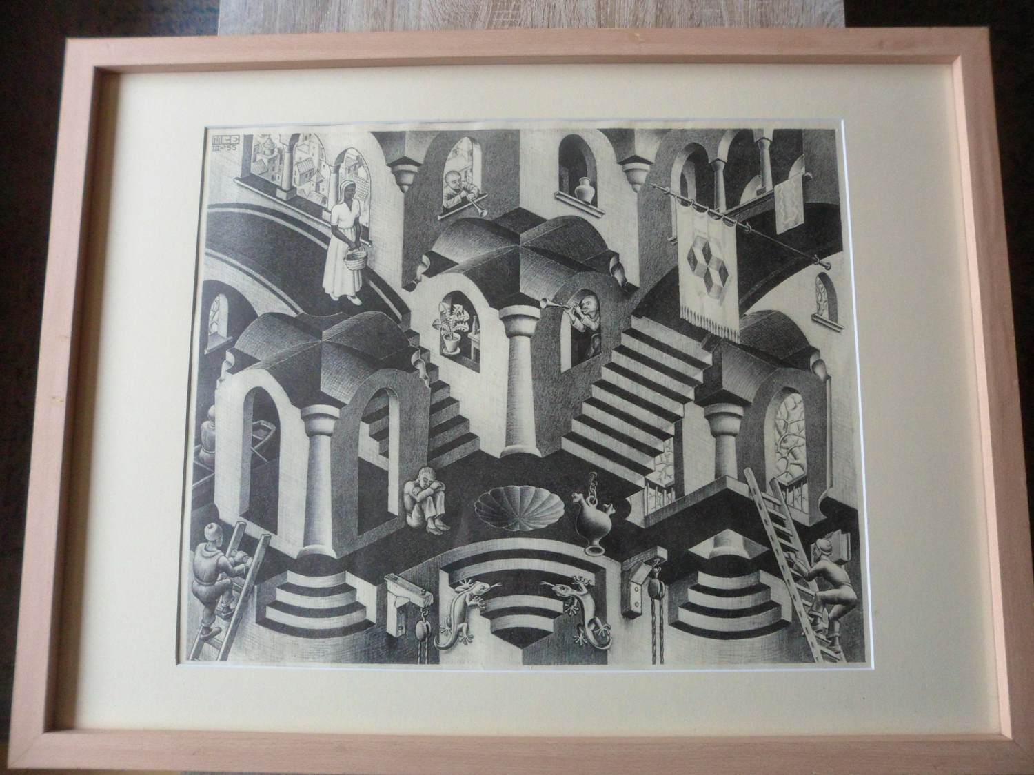 M.C. Escher - Litho, Convex en Concaaf kopen? Bied vanaf 70!
