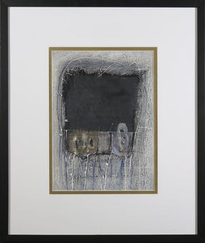 Co van Assema - Gemengde techniek (gouache, collage, krijt), Zonder titel - Ingelijst kopen? Bied vanaf 1!