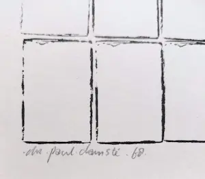 Christiaan Paul Damste - Zero compositie, tekening op papier kopen? Bied vanaf 100!