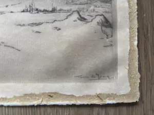 Toon de Jong - Winterlandschap met boerderij met zicht op Laren (?) kopen? Bied vanaf 45!