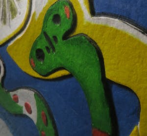 Corneille - Aquagravure op geschept papier, Chat jaune - Ingelijst (Zeer groot) kopen? Bied vanaf 600!