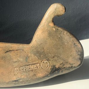 Pierre Chenet - Mooi bronzen beeld - poes - Met stempel van de fonderie Chenet kopen? Bied vanaf 185!