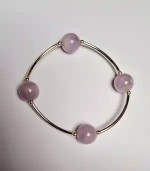 Buy Nieuwe zilveren armband met Amethist  edelsteen? Bid from 37!