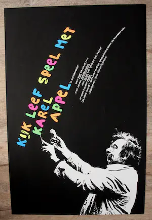 Karel Appel - Zeefdruk: Kijk, leef, speel kopen? Bied vanaf 50!