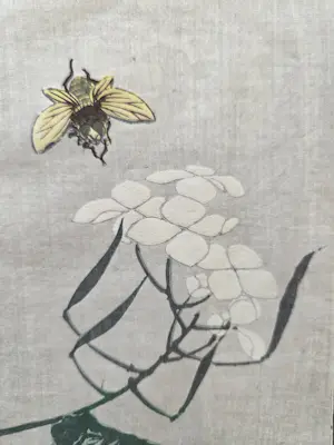 Katsushika Hokusai - Houtdruk. Bij en bloesem. kopen? Bied vanaf 59!