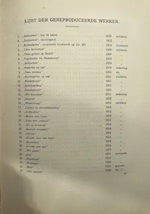 Jan Mankes - Oeuvre Boek uit 1927 kopen? Bied vanaf 850!