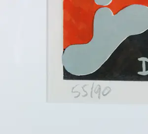 Jacob Herskind - Zeefdruk, SAS - Ingelijst kopen? Bied vanaf 40!