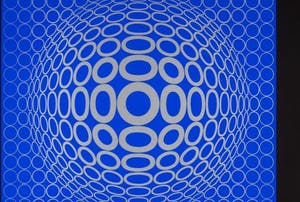 Victor Vasarely - 'Tuz' Composition en bleu kopen? Bied vanaf 625!