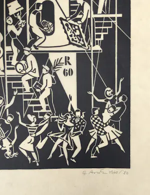 Gerd Arntz - Rocket ‘n Roll - Civilisatie naar de maan - 1960/86 kopen? Bied vanaf 250!