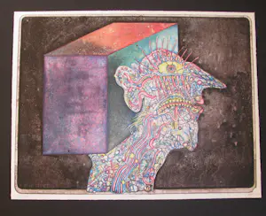 Bernhard Jäger - 'Kastenkopf', litho, genummerd, betiteld en gesigneerd kopen? Bied vanaf 49!