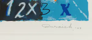 Mohammed Quraish - Zeefdruk, Movement II - Ingelijst kopen? Bied vanaf 1!