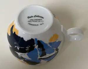 Jan Cremer - Vier porseleinen kop- en schotels voor Perla kopen? Bied vanaf 1!