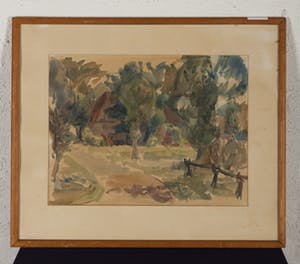 Guido van de Griendt - Landschap in Friesland - 1960 - aquarel op papier - BKR Amsterdam kopen? Bied vanaf 20!