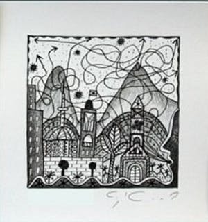 Kurt Josef Haas - Twee handgesigneerde lithografien: Mixed I en II kopen? Bied vanaf 19!