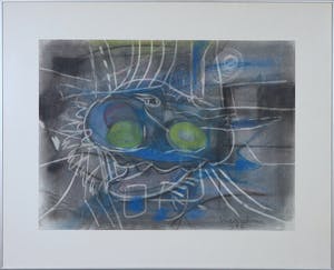 Theo van der Nahmer - Krijt op papier, Stilleven - Ingelijst kopen? Bied vanaf 50!