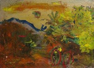 Theo Niermeijer - Olieverf op doek, Abstracte compositie kopen? Bied vanaf 1!