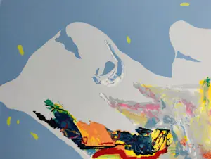 Ton van Kesteren - 'Abstraction' - grote zeefdruk, handgesigneerd en genummerd kopen? Bied vanaf 40!