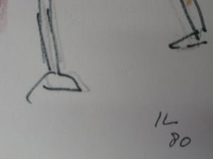 Niet of onleesbaar gesigneerd - Leuke met monogram "IL" gesigneerde Aquarel "op het terras" kopen? Bied vanaf 5!