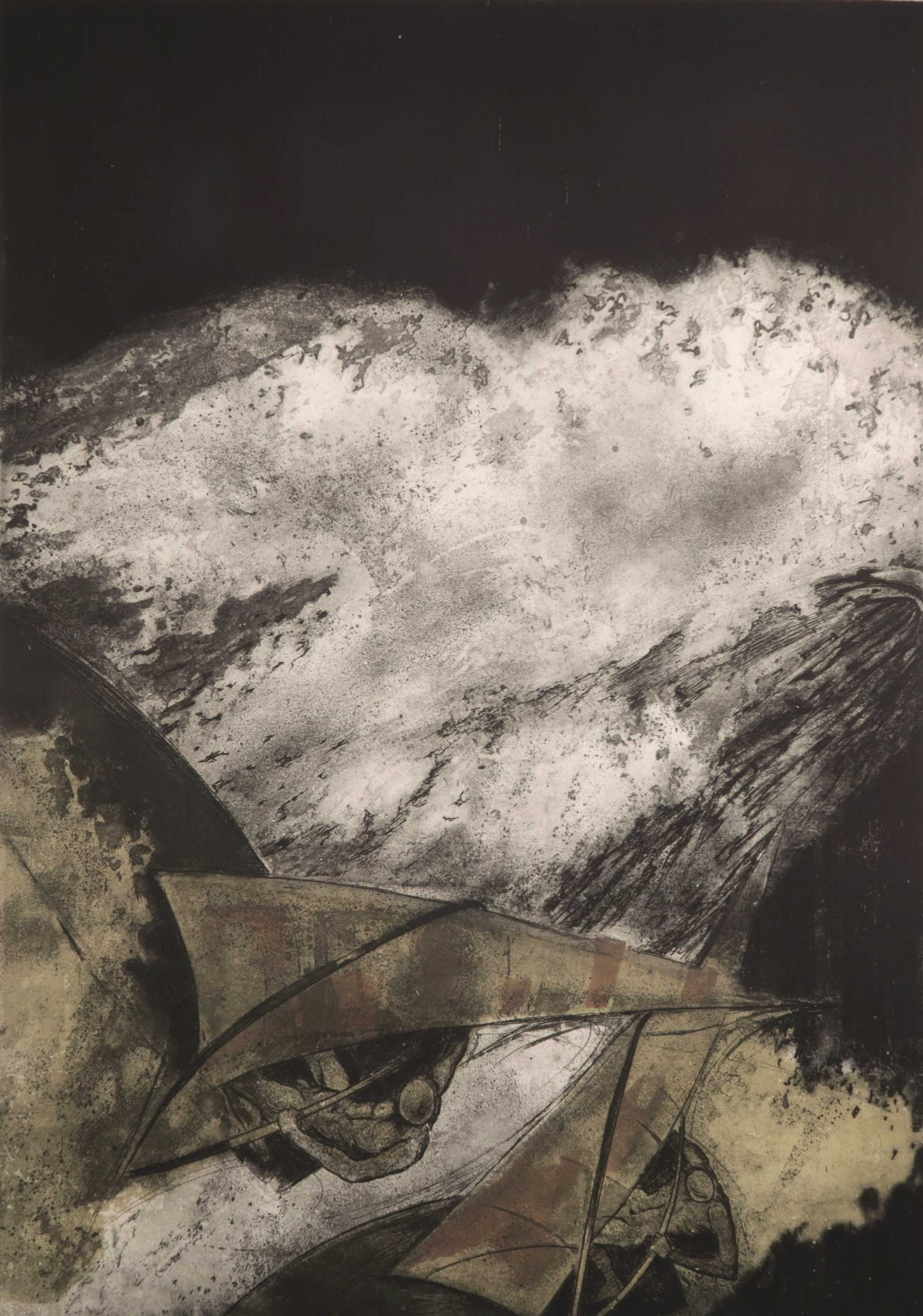 Ru van Rossem - Reliëfets en aquatint, Windsurfing kopen? Bied vanaf 50!