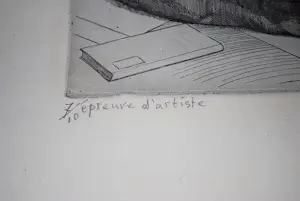 Engelien Reitsma-Valenca - kopergravure - oplage 10 (épreuve): Albert Schweitzer kopen? Bied vanaf 80!