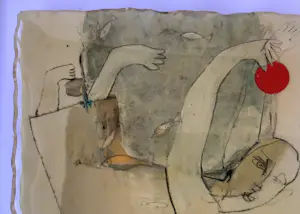 Sabine Tuchel - Figuur met vissen kopen? Bied vanaf 125!