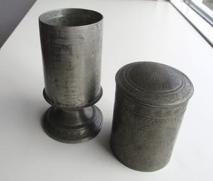 Curiosa - Chinees Swatow tinnen theebus kopen? Bied vanaf 1!