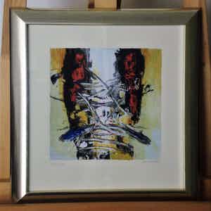 Hans Vanhorck - Zeefdruk, mooi gelijst verkocht voor € 45!