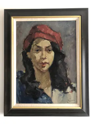 Rien Goené - Portret van een jonge vrouw kopen? Bied vanaf 600!