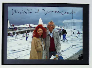 Christo - Project " Wrapped Reichstag "Berlin - inc. XXL stofmonster - handgesigneerd kopen? Bied vanaf 1!