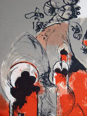 Graham Sutherland - Eerbetoon aan San Lazzaro - 1975 - Originele lithografie - Moulot kopen? Bied vanaf 100!