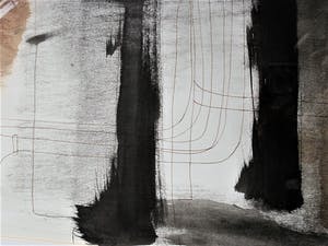 Ad van Turnhout - Intrigerend 1988 Abstract Sepia Aquarel "City Scape" gesigneerd kopen? Bied vanaf 20!