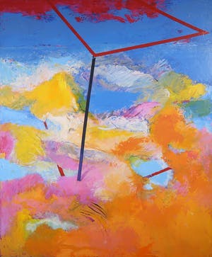 Franscz Witte - Gemengde techniek op doek, Spaans landschap (Groot) kopen? Bied vanaf 100!