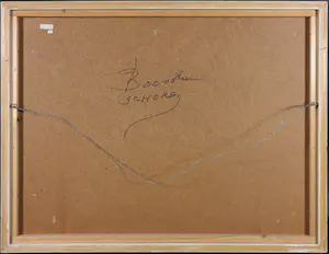 Klaas Boonstra - Olieverf op board, Abstracte compositie - Ingelijst kopen? Bied vanaf 150!