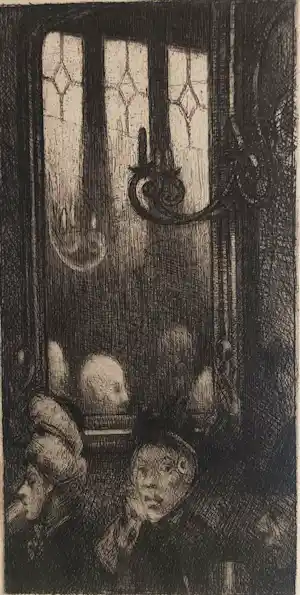 Jacobus van Looy - In 't cafe verkocht voor € 75!