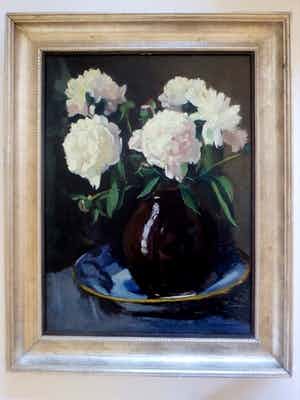 Rien Glansdorp - Pioenrozen in vaas 1944 verkocht voor € 300!