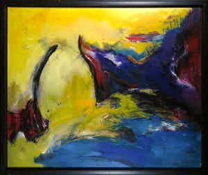 Catherine Megens - Gemengde techniek op karton, Hungarian woman (...) - Ingelijst (Groot) verkocht voor € 100!