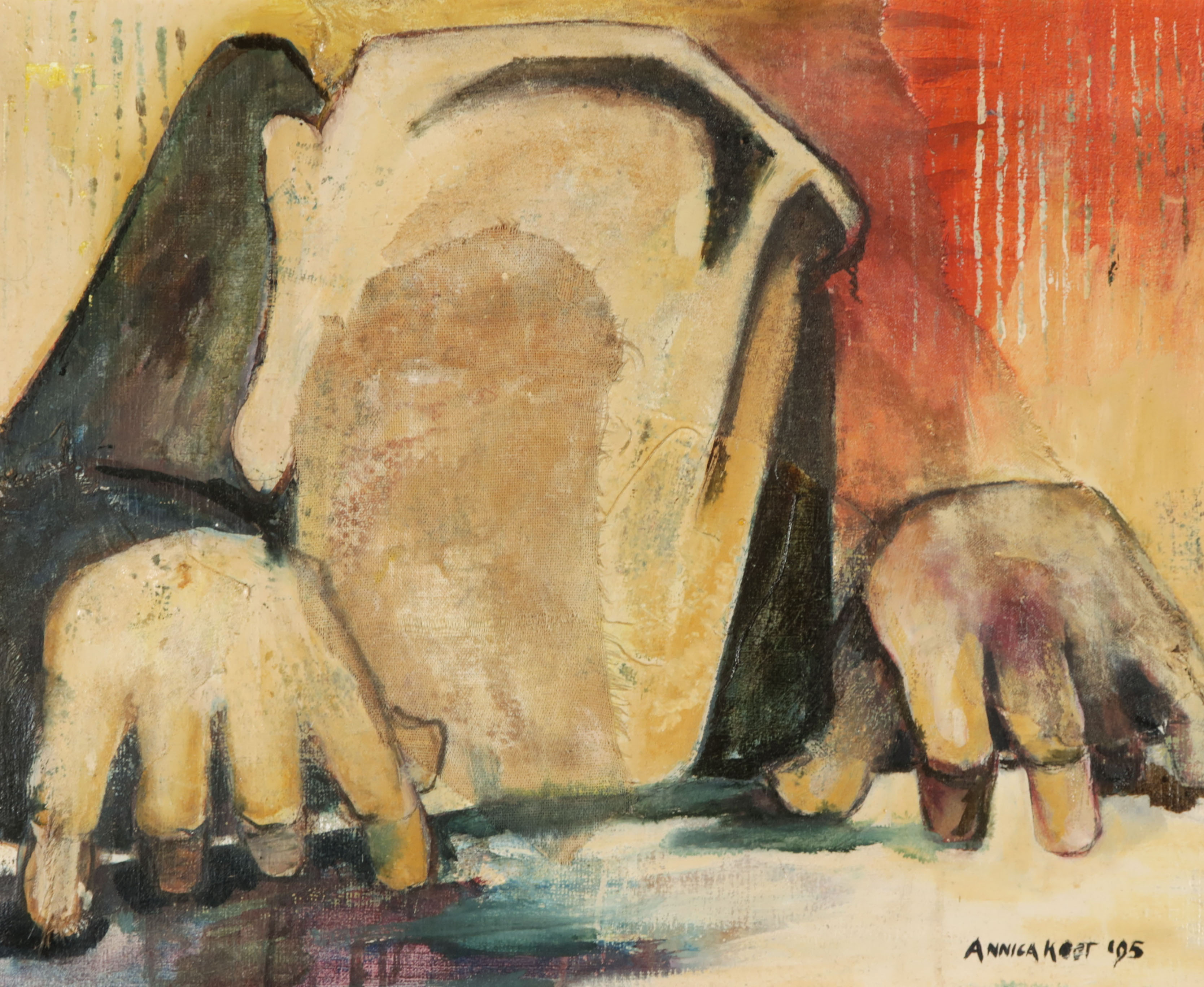 Annica Koot - Acryl op doek, De Pianist - Ingelijst kopen? Bied vanaf 40!